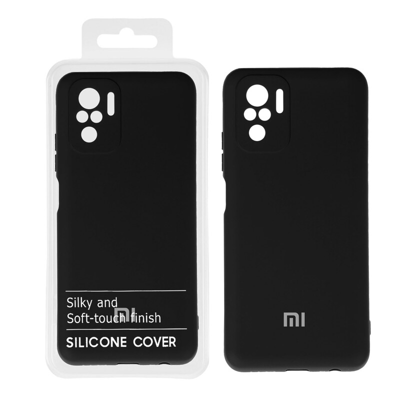 قاب نیو سیلیکون محافظ لنزدار RFF مدل Xiaomi Redmi Note 10S / Note 10 - 4G - مشکی (پک دار)
