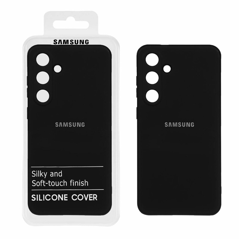 قاب نیو سیلیکون محافظ لنزدار RFF مدل Samsung Galaxy S24 plus - مشکی (پک دار)