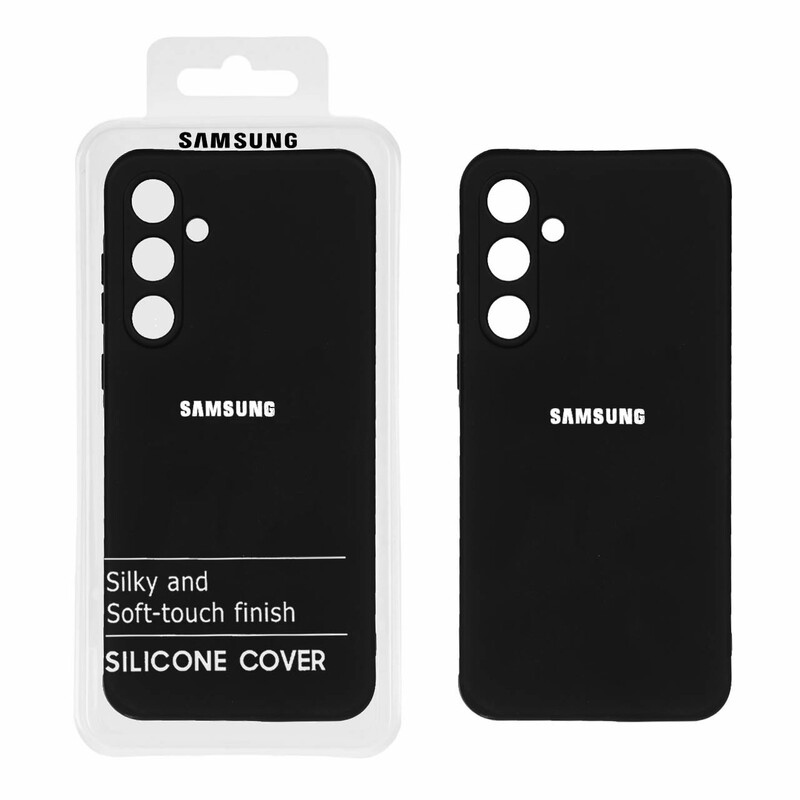 قاب نیو سیلیکون محافظ لنزدار RFF مدل Samsung Galaxy A55 - مشکی (پک دار)