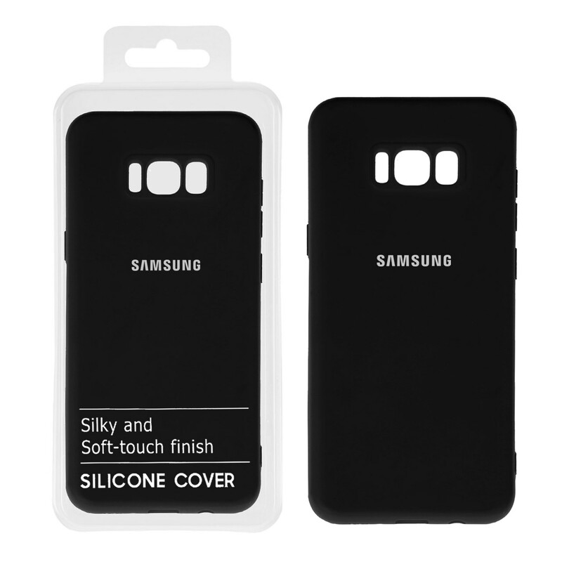 قاب نیو سیلیکون محافظ لنزدار RFF مدل Samsung S8 Plus - مشکی (پک دار)