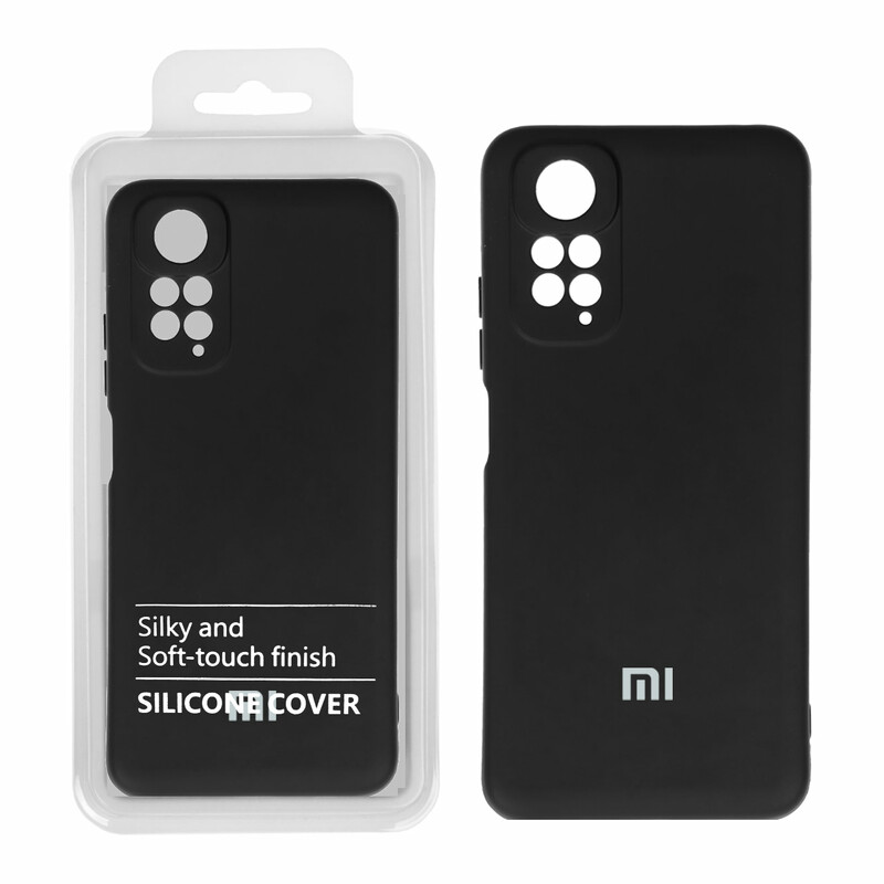 قاب نیو سیلیکون محافظ لنزدار RFF مدل Xiaomi Redmi Note 11S / Note 11 - 4G مشکی (پک دار)