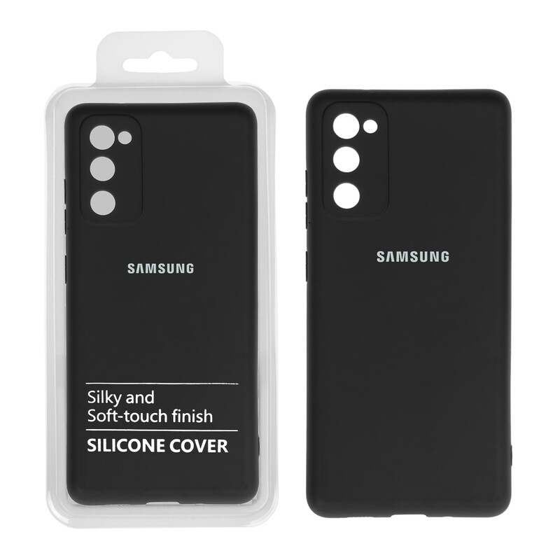 قاب نیو سیلیکون محافظ لنزدار RFF مدل Samsung S20 FE مشکی (پک دار)