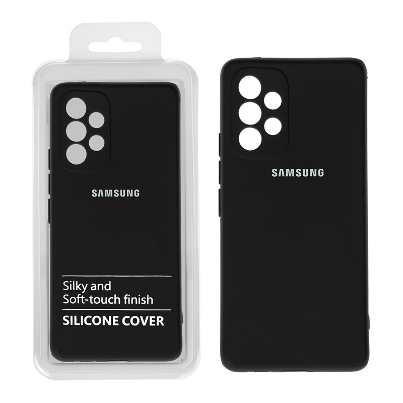 قاب نیو سیلیکون محافظ لنزدار RFF مدل Samsung A53 مشکی (پک دار)