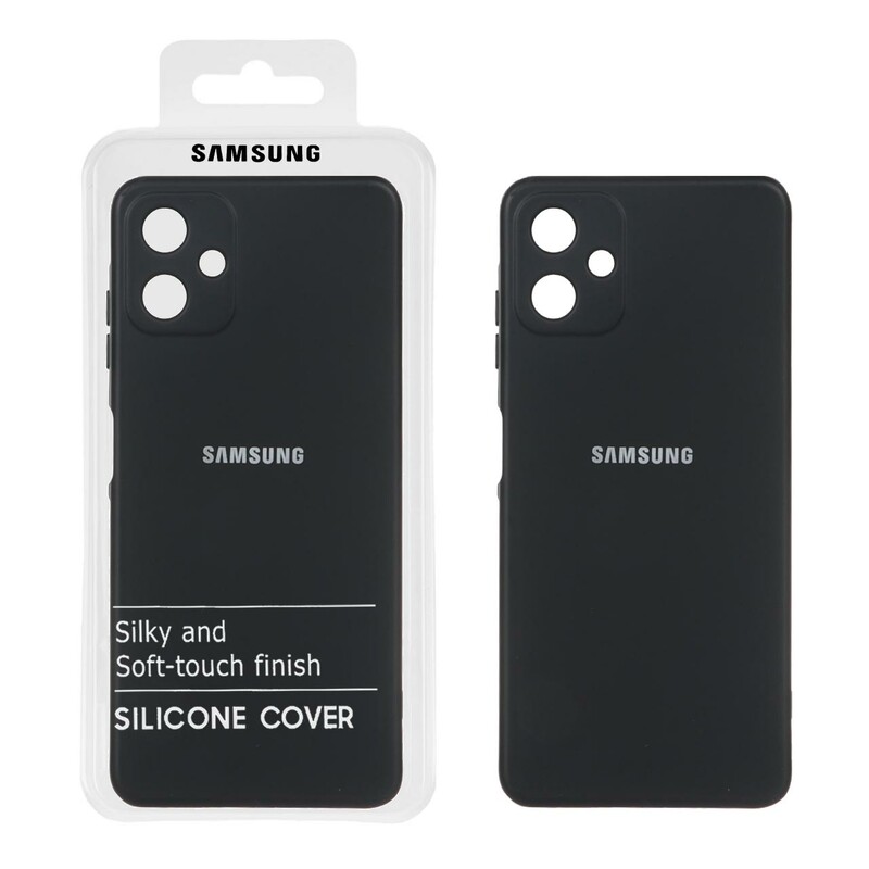 قاب نیو سیلیکون محافظ لنزدار RFF مدل Samsung Galaxy A06 - مشکی (پک دار)