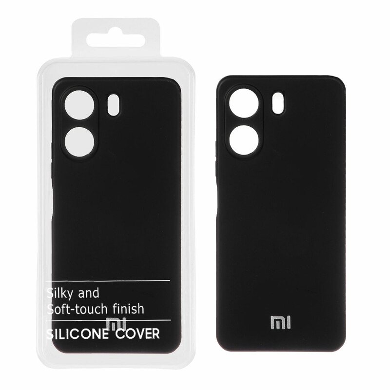 قاب نیو سیلیکون محافظ لنزدار RFF مدل Xiaomi Redmi 13C / Poco C65 - مشکی (پک دار)