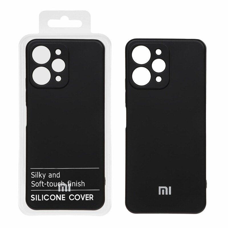 قاب نیو سیلیکون محافظ لنزدار RFF مدل Xiaomi Redmi 12 - مشکی (پک دار)