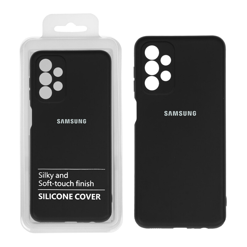 قاب نیو سیلیکون محافظ لنزدار RFF مدل Samsung A23 مشکی (پک دار)