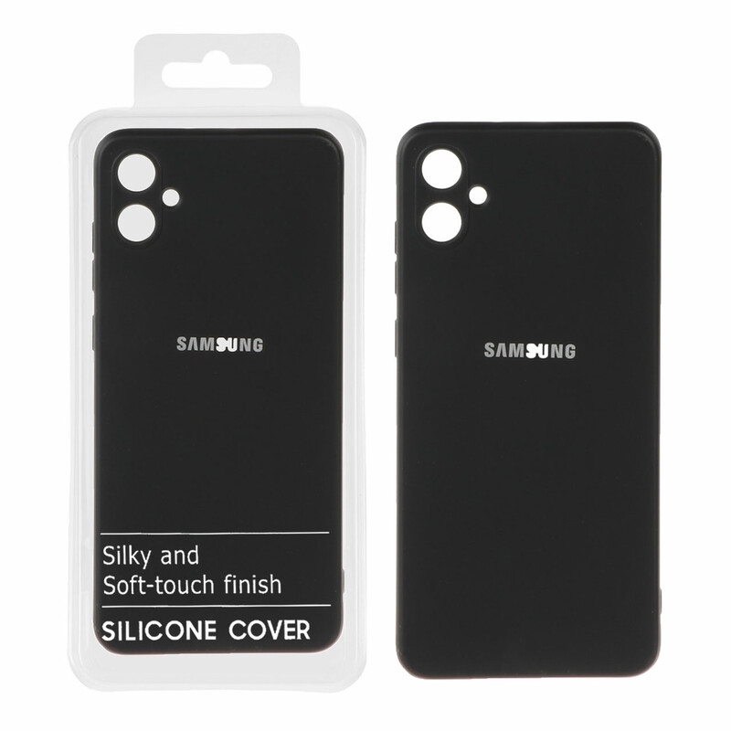 قاب نیو سیلیکون محافظ لنزدار RFF مدل Samsung A05 - مشکی (پک دار)