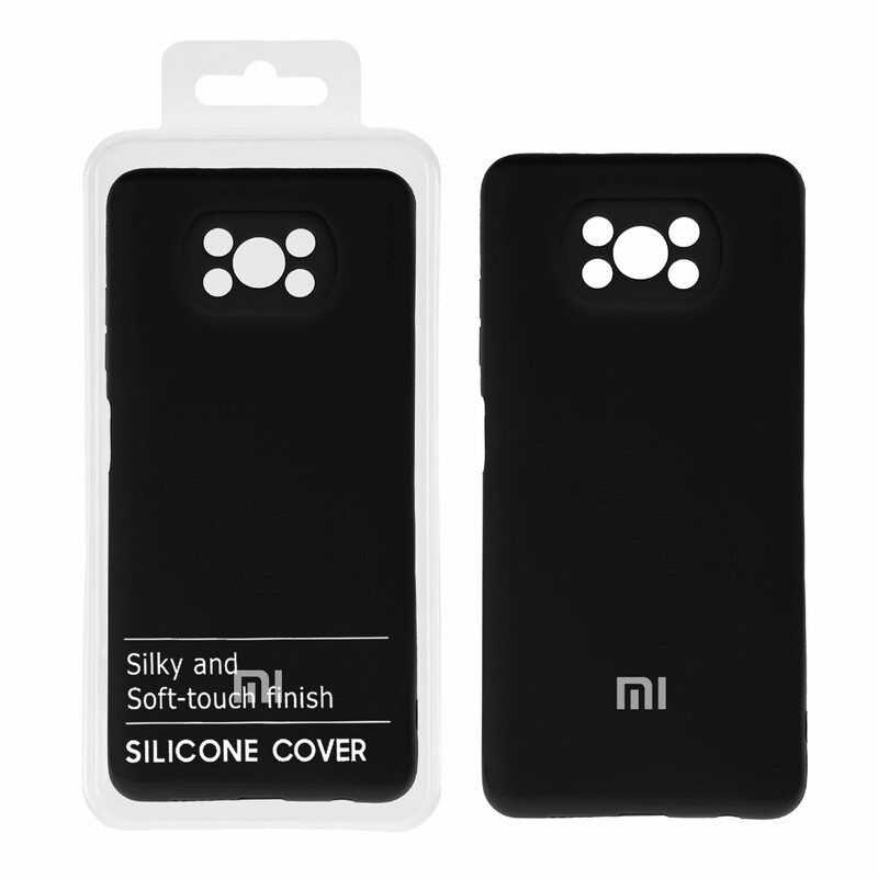 قاب نیو سیلیکون محافظ لنزدار RFF مدل Xiaomi Poco X3 / X3 Pro / X3 NFC - مشکی (پک دار)