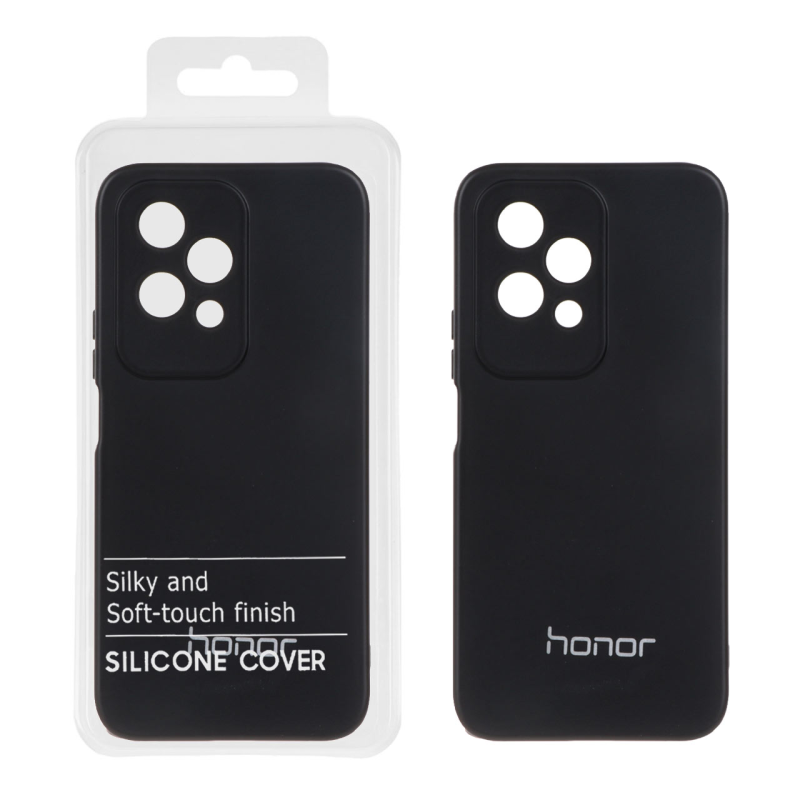 قاب نیو سیلیکون محافظ لنزدار RFF مدل Honor 200 Lite - مشکی (پک دار)