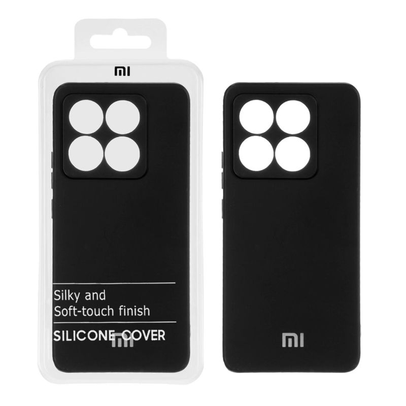 قاب نیو سیلیکون محافظ لنزدار RFF مدل Xiaomi 14T / 14T Pro - مشکی (پک دار)