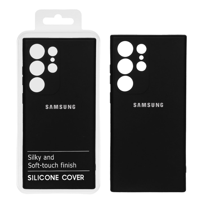 قاب نیو سیلیکون محافظ لنزدار RFF مدل Samsung S23 Ultra - مشکی کد 9 (پک دار)