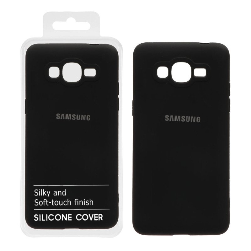 قاب نیو سیلیکون محافظ لنزدار RFF مدل Samsung Galaxy J2 Prime / G530 / Grand Prime - مشکی (پک دار)