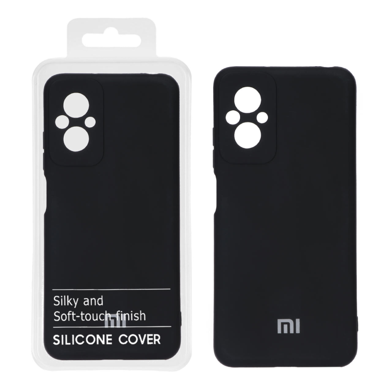 قاب نیو سیلیکون محافظ لنزدار RFF مدل Xiaomi Poco M5 - مشکی کد 6 (پک دار)