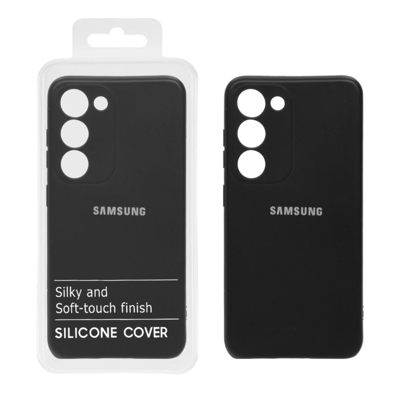 قاب نیو سیلیکون محافظ لنزدار RFF مدل Samsung S23 - مشکی (پک دار)