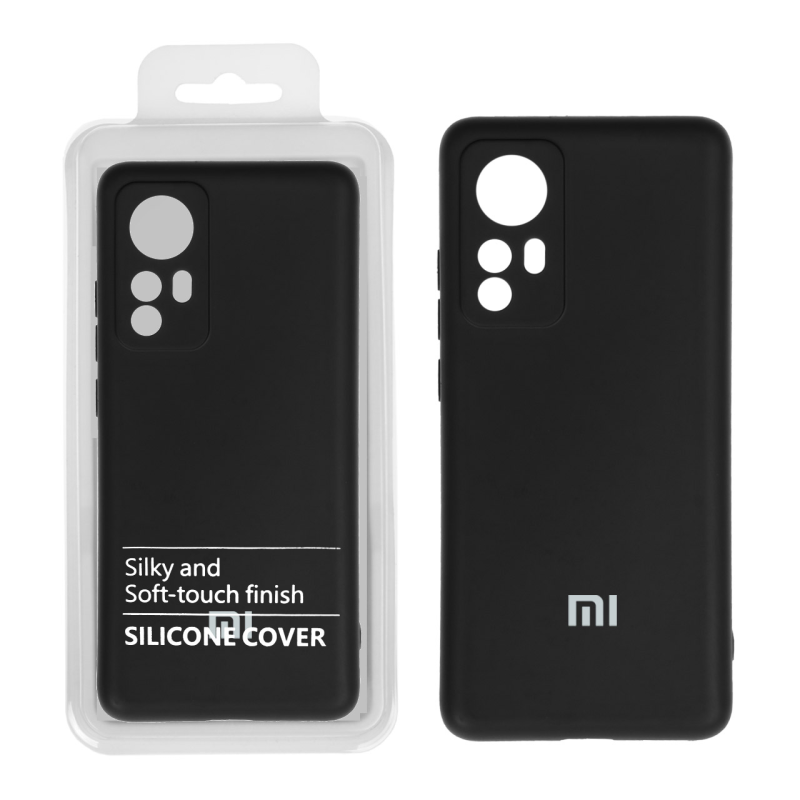 قاب نیو سیلیکون محافظ لنزدار RFF مدل Xiaomi Mi 12 / Mi 12X مشکی (پک دار)