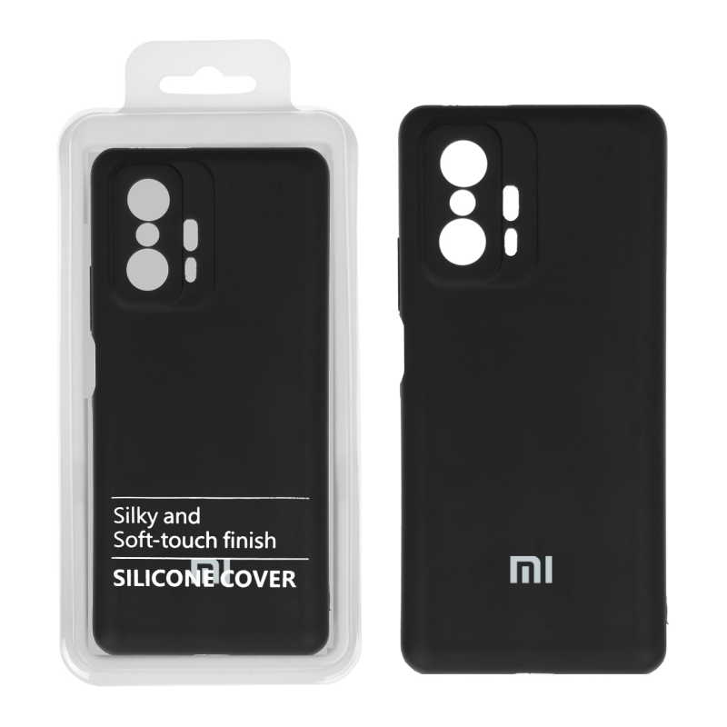 قاب نیو سیلیکون محافظ لنزدار RFF مدل Xiaomi Mi 11T / Mi 11T Pro مشکی (پک دار)