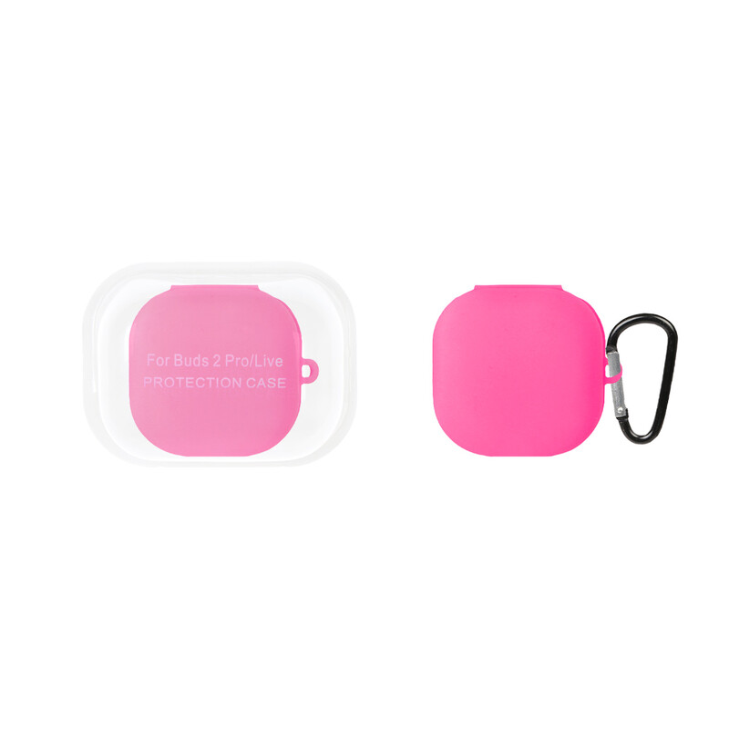 کاور ایرپاد سیلیکونی اورجینال Samsung Galaxy Buds 2 Pro / Buds Pro / Buds Live / Buds 2 / Buds FE - سرخابی