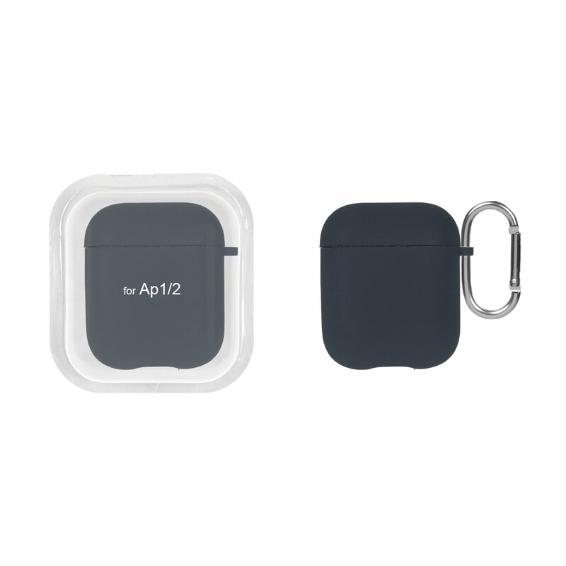 کاور ایرپاد سیلیکونی اورجینال Apple Airpods 1 / 2 - سرمه ای