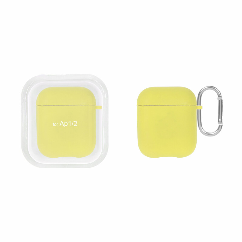 کاور ایرپاد سیلیکونی اورجینال Apple Airpods 1 / 2 - زرد