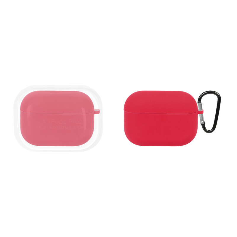 کاور ایرپاد سیلیکونی اورجینال Apple Airpods Pro - قرمز لاکی