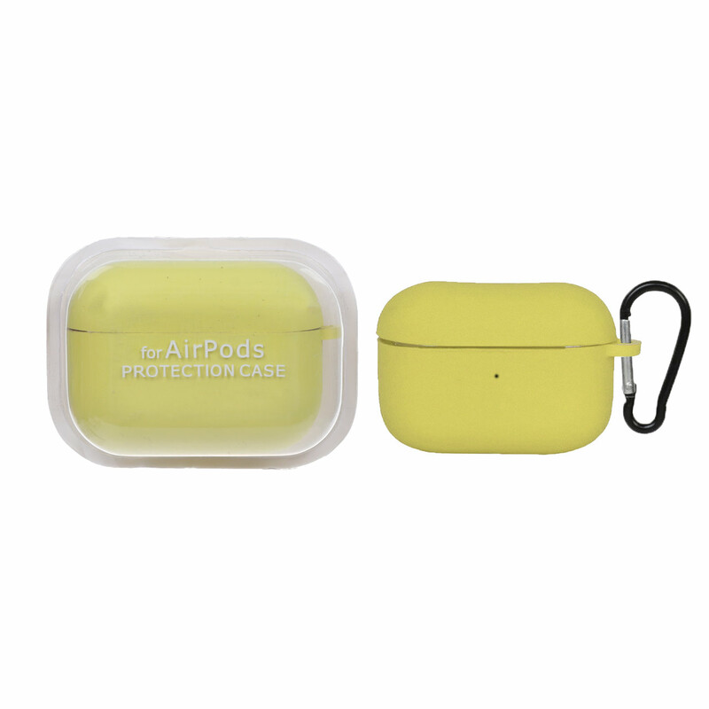 کاور ایرپاد سیلیکونی اورجینال Apple Airpods Pro - لیمویی