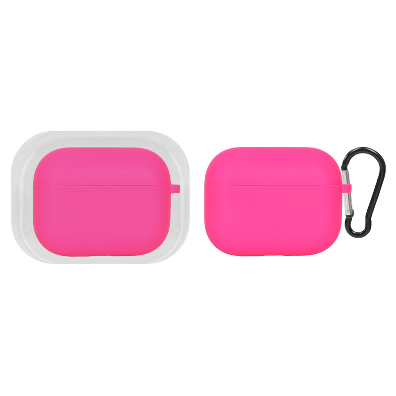 کاور ایرپاد سیلیکونی اورجینال Apple Airpods Pro 3 - صورتی فانتزی (پک دار)