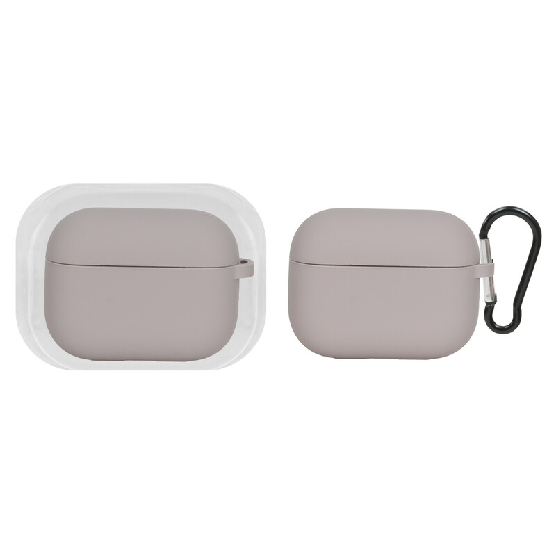 کاور ایرپاد سیلیکونی اورجینال Apple Airpods Pro 3 - خاکی (پک دار)