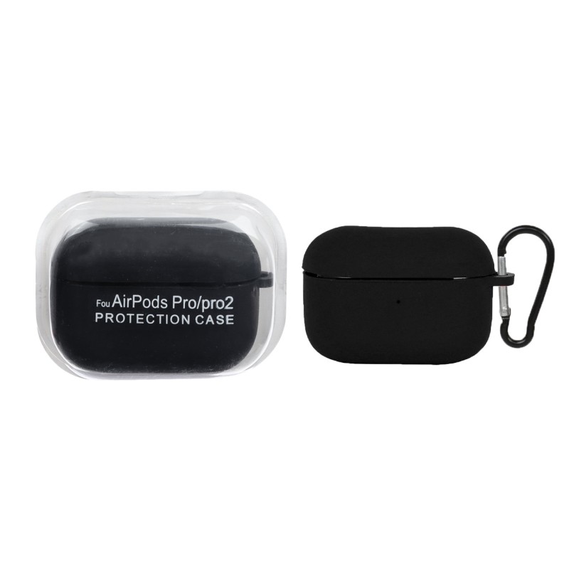 کاور ایرپاد سیلیکونی اورجینال Apple Airpods Pro - مشکی کد 3