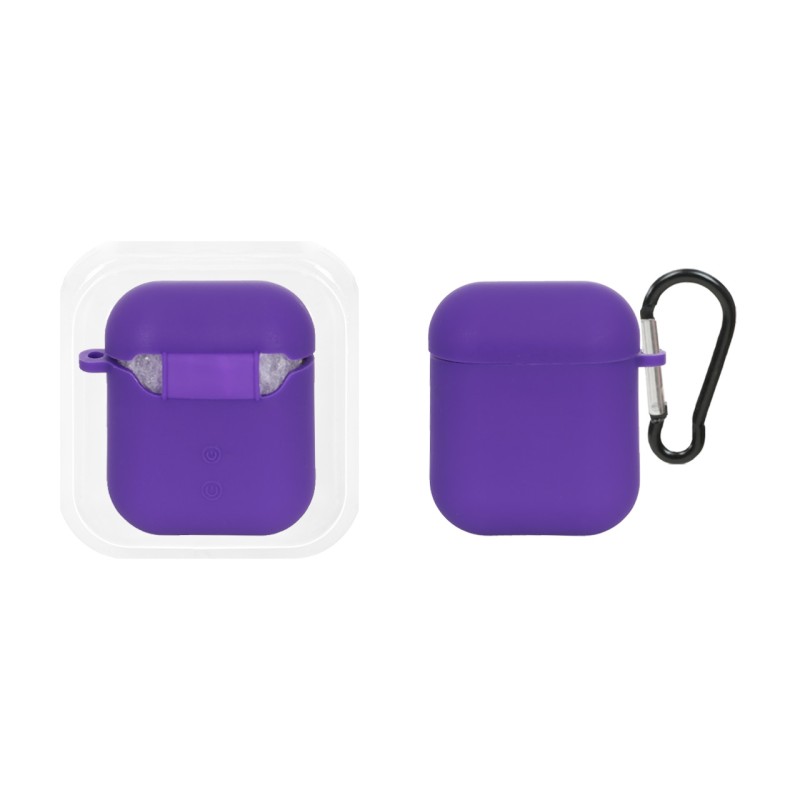 کاور ایرپاد سیلیکونی اورجینال Apple Airpods 1 / 2 - بنفش کد 3