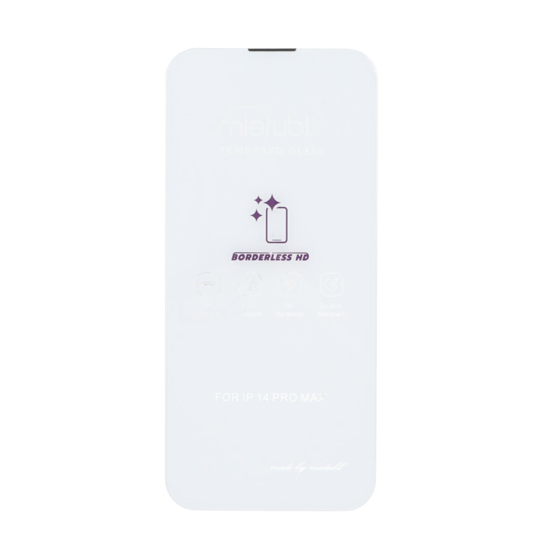 محافظ صفحه نمایش شیشه ای Mietubl 3D Large Arc مدل Apple iPhone 14 pro max بدون حاشیه - NTC
