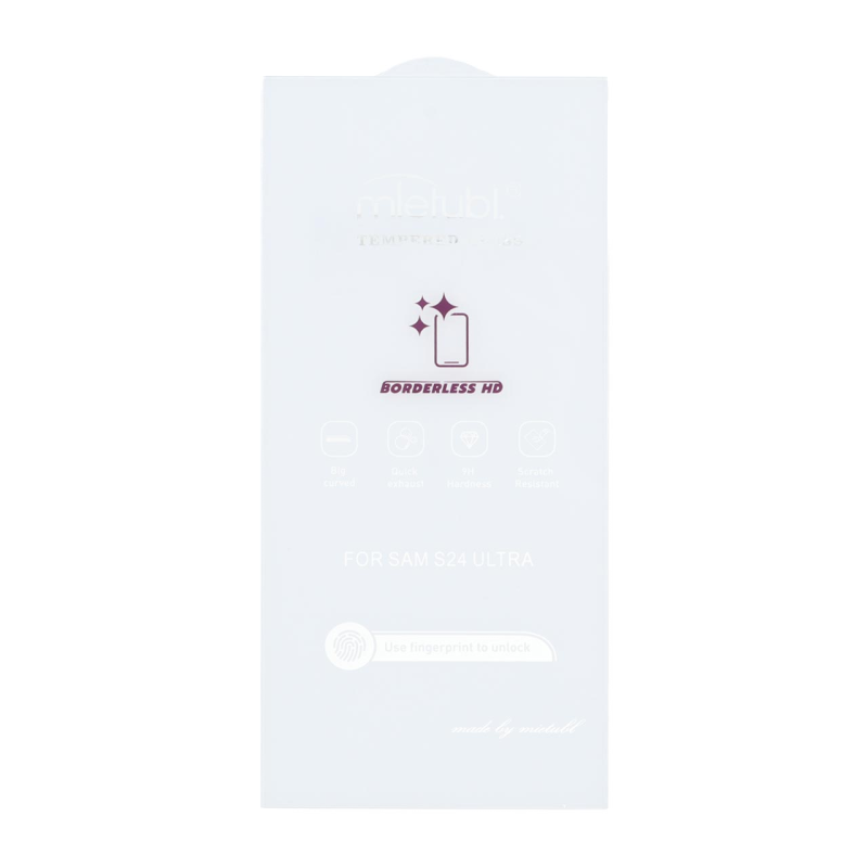 محافظ صفحه نمایش شیشه ای Mietubl 3D Large Arc مدل Samsung Galaxy S24 Ultra بدون حاشیه - NTC