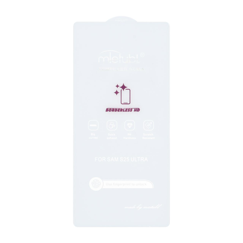 محافظ صفحه نمایش شیشه ای Mietubl 3D Large Arc مدل Samsung Galaxy S25 Ultra بدون حاشیه - NTC