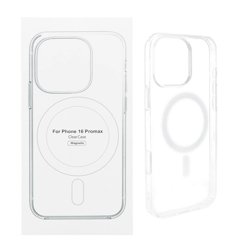 قاب شفاف Apple iPhone 16 Pro Max با قابلیت شارژ NTC - MagSafe (پک دار)