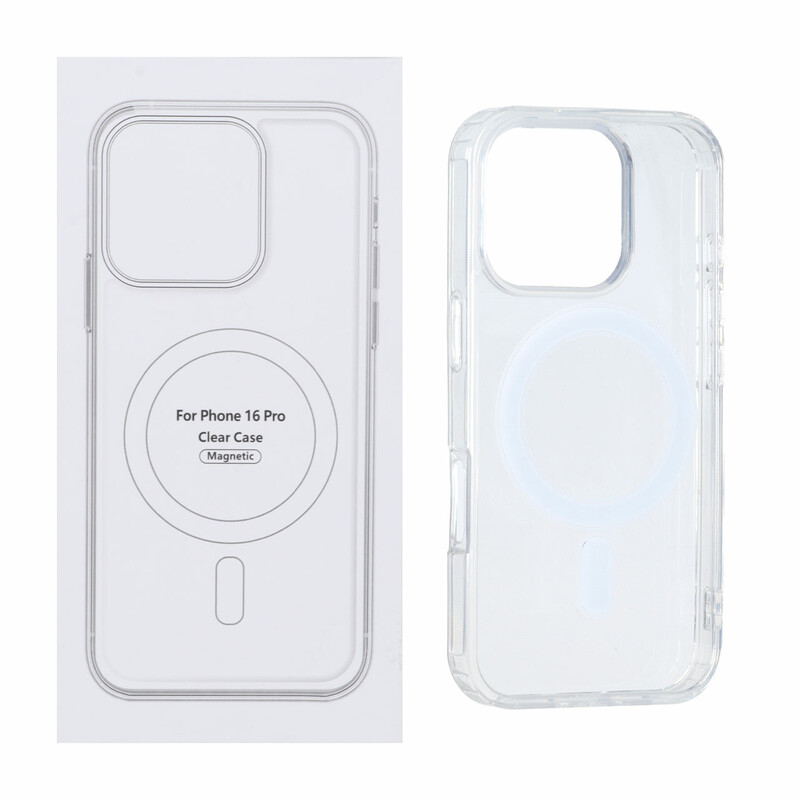 قاب شفاف Apple iPhone 16 Pro با قابلیت شارژ NTC - MagSafe (پک دار)