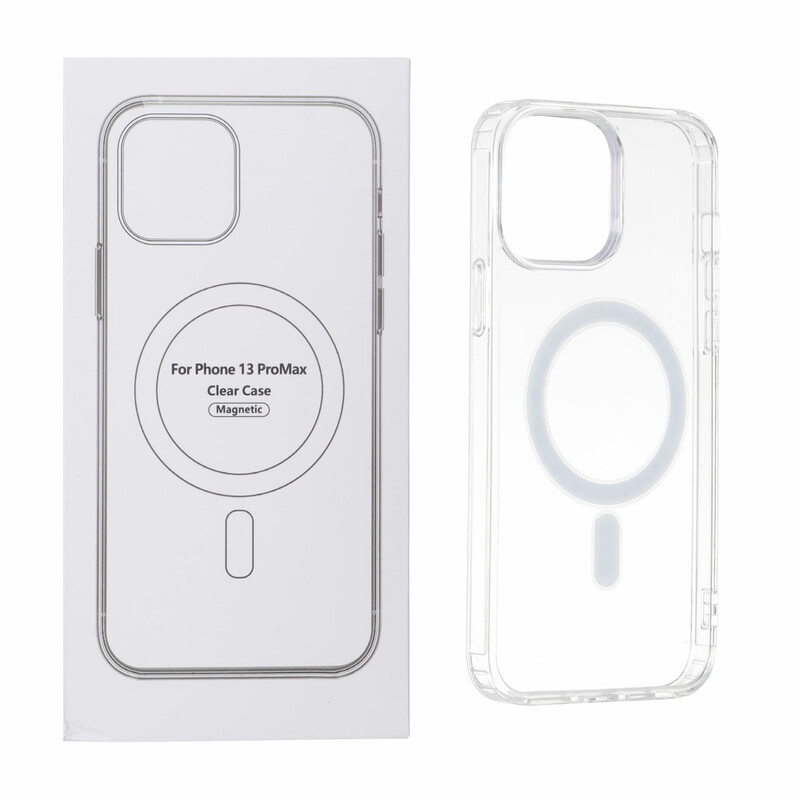 قاب شفاف Apple iPhone 13 Pro Max با قابلیت شارژ NTC - MagSafe (پک دار)