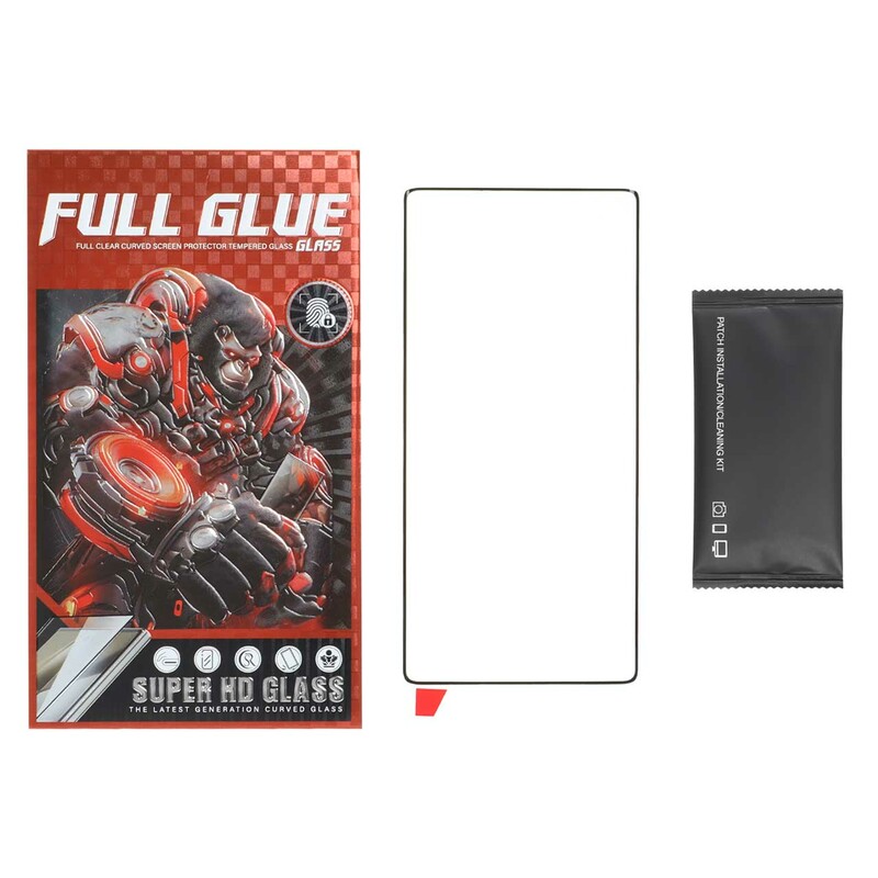 محافظ صفحه نمایش شیشه ای خم فول چسب اورجینال Full Glue Gorilla مدل Samsung Galaxy Note 10 Plus (پک دار)
