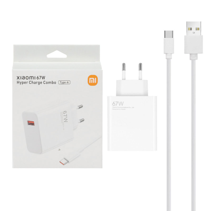 شارژر دیواری فست تک پورت Xiaomi مدل MDY-12-EZ 67W - سفید - اصل چین - DST (گارانتی شش ماهه)