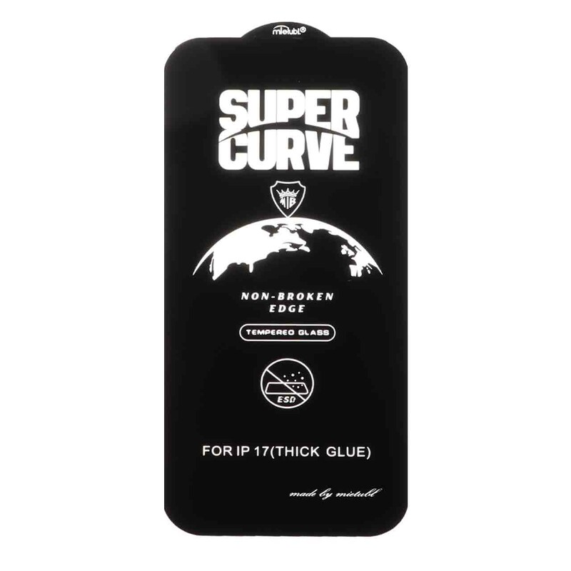 محافظ صفحه نمایش شیشه ای Full Cover ESD SUPER CURVE Mietubl مدل NTC - Apple iPhone 17