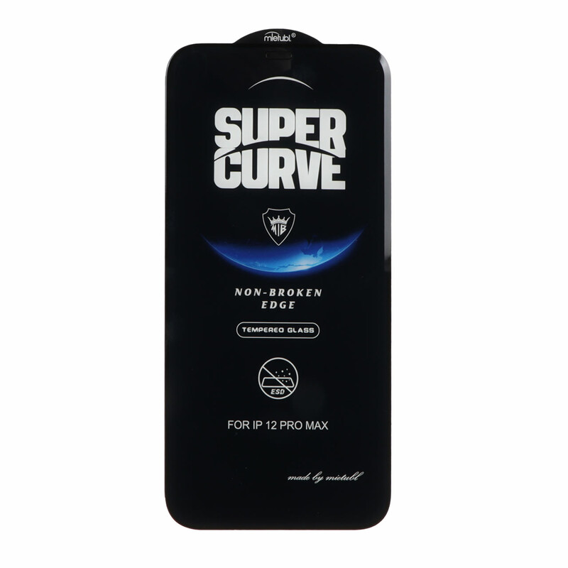 محافظ صفحه نمایش شیشه ای Full Cover ESD SUPER CURVE Mietubl مدل NTC - Apple iPhone 12 Pro Max