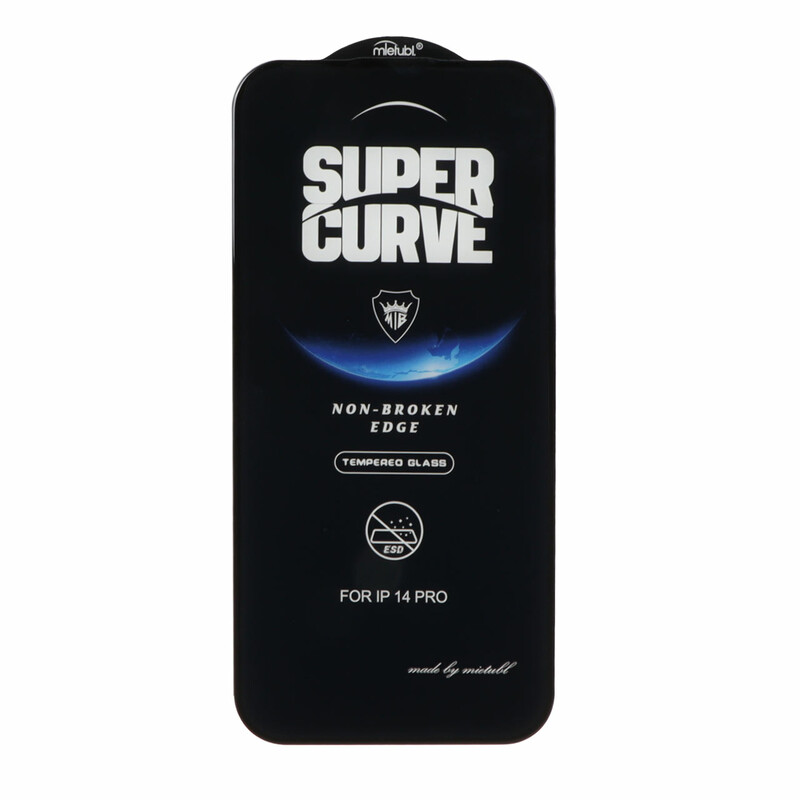 محافظ صفحه نمایش شیشه ای Full Cover ESD SUPER CURVE Mietubl مدل NTC - Apple iPhone 16 / iPhone 15 / iPhone 14 Pro