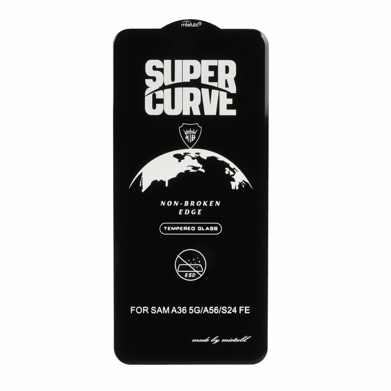 محافظ صفحه نمایش شیشه ای Full Cover ESD SUPER CURVE Mietubl مدل NTC - Samsung Galaxy S25 FE / S24 FE / A57 / A37 / A56 / A36