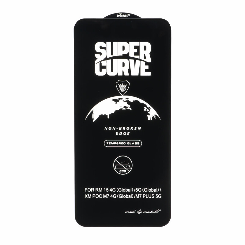محافظ صفحه نمایش شیشه ای Full Cover ESD SUPER CURVE Mietubl مدل NTC - Xiaomi Redmi 15 / Poco M7 4G
