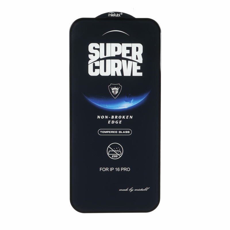 محافظ صفحه نمایش شیشه ای Full Cover ESD SUPER CURVE Mietubl مدل NTC - Apple iPhone 17 / iPhone 16 Pro