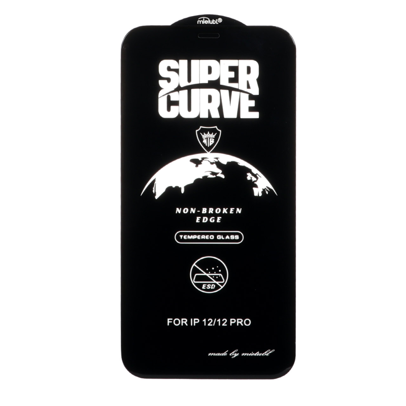 محافظ صفحه نمایش شیشه ای Full Cover ESD SUPER CURVE Mietubl مدل NTC - Apple iPhone 12 / iPhone 12 Pro