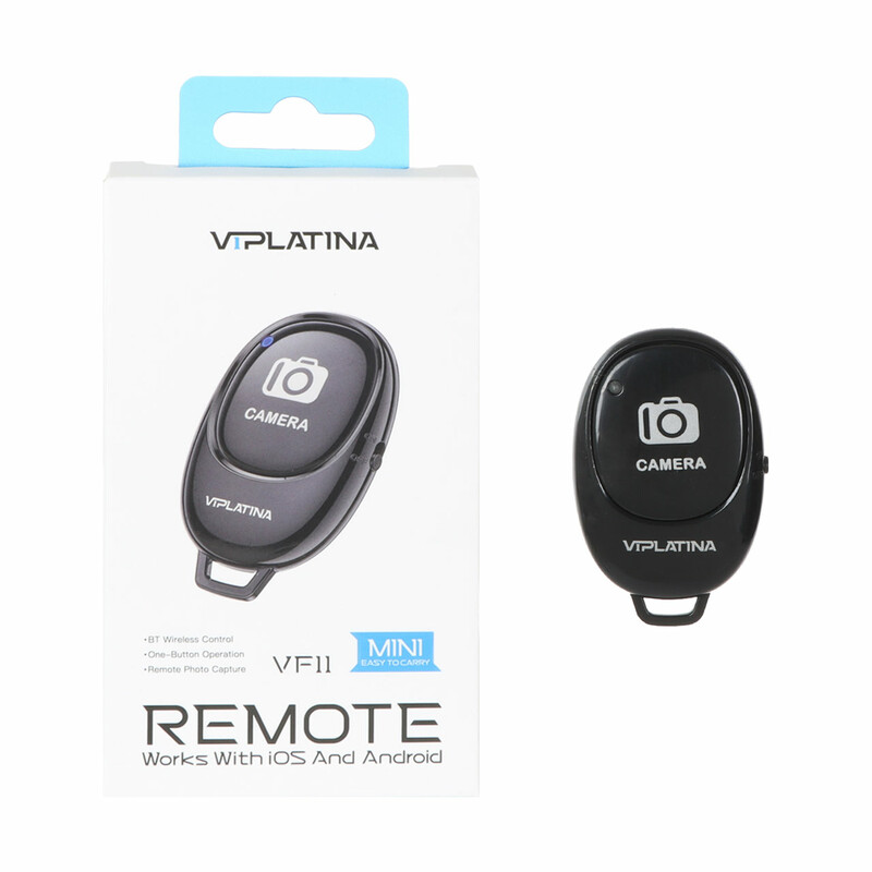ریموت کنترل VIPLATINA مدل VF11 مناسب برای گوشی موبایل و تبلت - مشکی (گارانتی 18 ماه تعویض نیکان همراه)