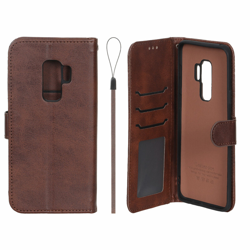 کیف موبایل مگنتی درجه یک داخل خز MNC Plus مدل Samsung Galaxy S9 Plus - قهوه ای