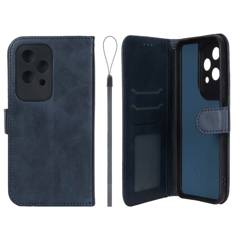 کیف موبایل مگنتی درجه یک داخل خز MNC Plus مدل Honor 200 Lite - سرمه ای