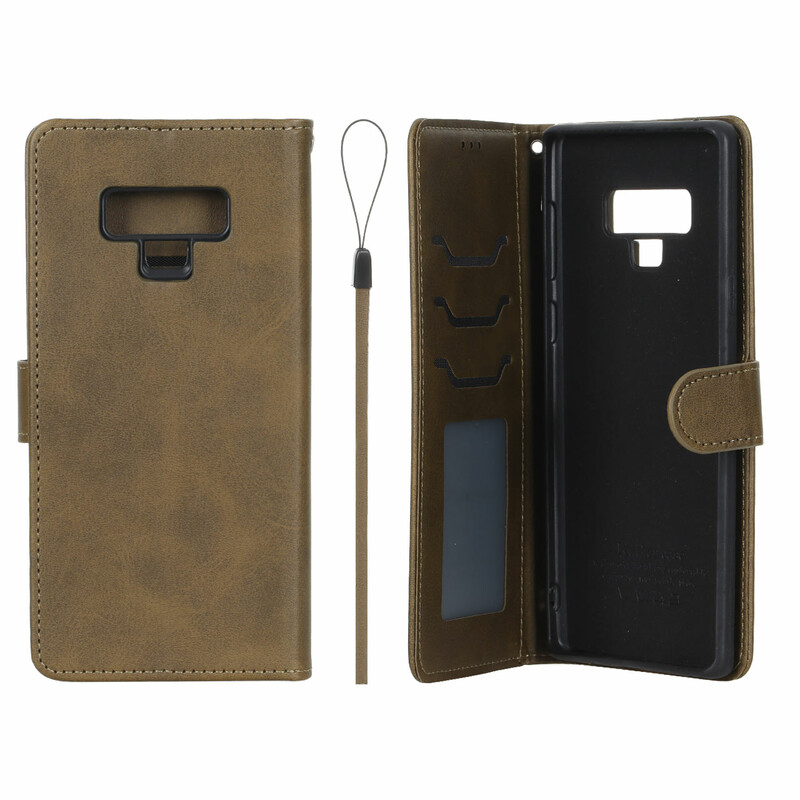 کیف موبایل مگنتی درجه یک داخل خز MNC Plus مدل Samsung Galaxy Note 9 - سبز زیتونی