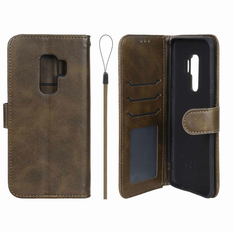 کیف موبایل مگنتی درجه یک داخل خز MNC Plus مدل Samsung Galaxy S9 Plus - سبز زیتونی